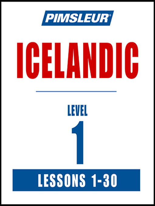 Cover image for Pimsleur Icelandic Level 1